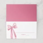 Aquarell Elegante Niedlich Blush Pink Bow Platzkar Platzkarte<br><div class="desc">Die Watercolor Elegant Niedlich Blush Pink Bow Platzkarten sind eine angenehme Ergänzung zu jedem Brautparty oder Hochzeitsempfang. Diese Platzkarten mit einem charmanten Aquarell-Design und einem rot-rosa Bug-Akzent verleihen Ihrem Tisch eine Touch von Eleganz und Lustigkeit. Verwenden Sie sie, um Ihren Gästen Sitzplätze zuzuweisen oder Lebensmittel- und Getränkestationen zu kennzeichnen. Mit...</div>