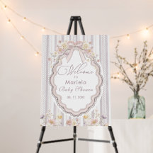 Aquarell Elegante Pastell-Wildblumen-Schleifen-Spi