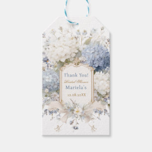 Aquarell elegante Royal Botanique Hortensienblüte Geschenkanhänger