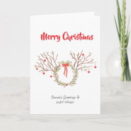 Aquarell elegante Weihnachts-Karte Karte
