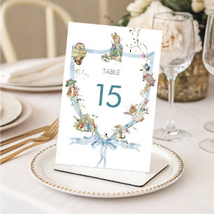 Aquarell Elegante Wildblume Peter Rabbit Table N Tischnummer