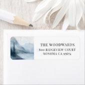 Aquarell-Eleganz Rustikal Berge (Insitu)