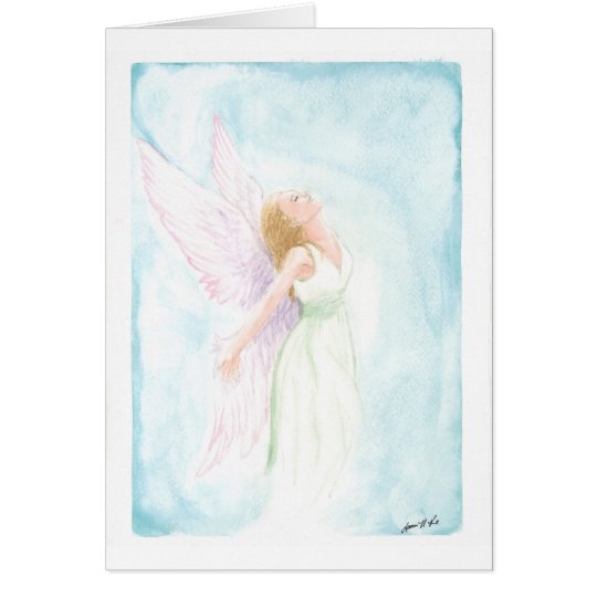 Aquarell Engel Oder Fee Freier Raum Nach Innen Zazzle De