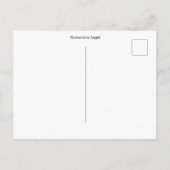 Aquarell Engel Postkarte (Rückseite)