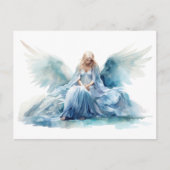 Aquarell Engel Postkarte (Vorderseite)