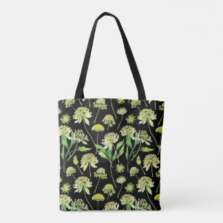 Aquarell Engelica Botanischer Canvas-Beutel Tasche