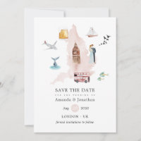 Aquarell England Vereinigtes Königreich Hochzeit
