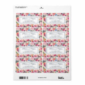 Aquarell | Englische Rose - Hochzeit (Vorne)