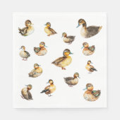 Aquarell-Enten-Servietten Serviette (Vorderseite)