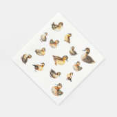 Aquarell-Enten-Servietten Serviette (Ecke)