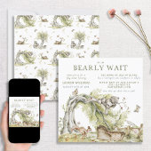 Aquarell er oder sie tragen Geschlecht offenbaren Einladung