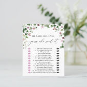 Aquarell Er sagte: "Sie sagte Dusche Game (Stehend Vorderseite)