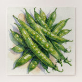 Aquarell Erbsenschoten Puzzle (Horizontal)