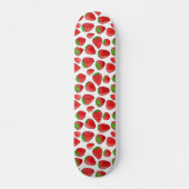 Aquarell-Erdbeere Skateboard (Vorne)
