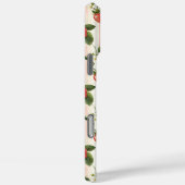 Aquarell-Erdbeeren auf gestreiften Monogrammen Case-Mate iPhone Hülle (Rückseite / Rechts)