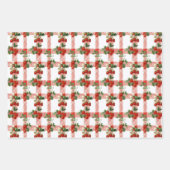 Aquarell-Erdbeeren Geschenkpapier Set (Vorderseite 2)