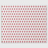 Aquarell-Erdbeeren Handbemalt Geschenkpapier (Flach)
