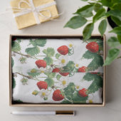Aquarell-Erdbeeren Seidenpapier (Geschenk)