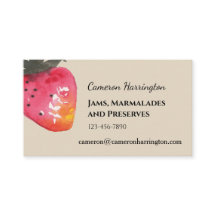 Aquarell-Erdbeermarmelade-Handwerk