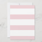 Aquarell erröten rosa Pfingstrosen-erste heilige Einladung (Rückseite)