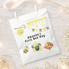 Aquarell Erste Biene Tag Geburtstagsfeier Geschenktütchen