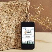 Aquarell Erster Geburtstag im Freien Einladung