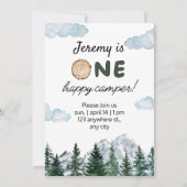 Aquarell Erster Geburtstag im Freien Einladung (Vorderseite)