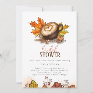 Aquarell Espresso Liebe Braut Brautparty Einladung