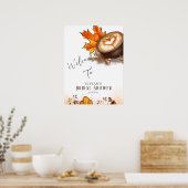 Aquarell Espresso Liebe Braut Bridal Willkommen Poster (Küche)