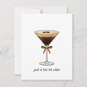 Aquarell-Espresso-Martini Lustige Geburtstagskarte Feiertagskarte
