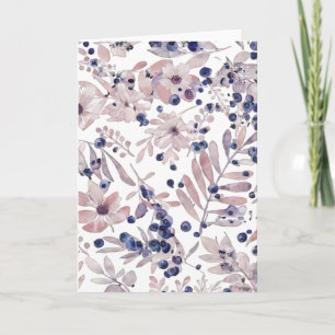 Aquarell Eukalyptus Blaubeere Botanische Kunst Lie Karte