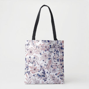 Aquarell Eukalyptus Blaubeere Botanische Kunst Lie Tasche