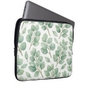 Aquarell-Eukalyptus-Grünmuster Laptopschutzhülle (Vorne Rechts)