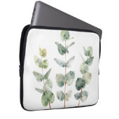 Aquarell Eukalyptusblätter Botanik Laptopschutzhülle (Vorne Rechts)
