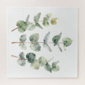 Aquarell-Eukalyptusblätter Botanik Puzzle (Horizontal)