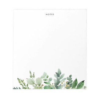 Aquarell Eukalyptuswein Notizblock