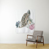 Aquarell-Eule Wandteppich (Beispiel)