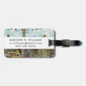 Aquarell-europäische Schwingen-Fahrt der Gepäckanhänger (Rückseite horizontal)