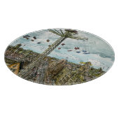 Aquarell-europäische Schwingen-Fahrt der Schneidebrett (Ecke)