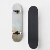 Aquarell-Fall-Hintergrund Skateboard (Vorderseite)