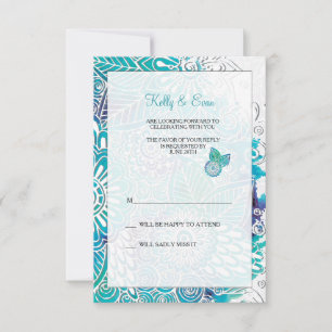 Aquarell-Fantasie-Wartekarte Einladung