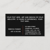 Aquarell-Farben-bunter Visitenkarte (Rückseite)