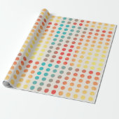 Aquarell-Farben-Tupfen-Regenbogen-Kreis-Elfenbein Geschenkpapier (Ungerollt)