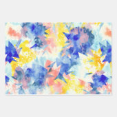 Aquarell farbig geschenkpapier set (Vorderseite)