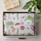 Aquarell Farbige Frische Gemüse Seidenpapier (Geschenk)