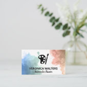 Aquarell | Farbpalette für Künstler und Pinsel Treuekarte (Stehend Vorderseite)