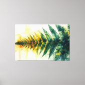 Aquarell-Farn-Malerei Leinwanddruck (Vorderseite)