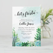 Aquarell Fastendusche Einladung (Stehend Vorderseite)