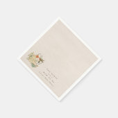 Aquarell Fecore Blumenkohl Tee Party Kinderdusche Serviette (Ecke)