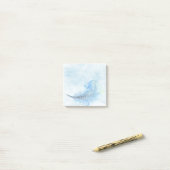 Aquarell-Feder-Post-Itanmerkungen Post-it Klebezettel (Auf Schreibtisch)